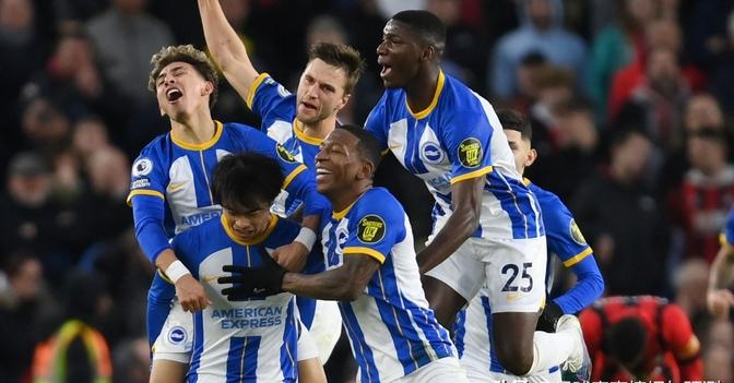 包含布莱顿客场险胜伯恩茅斯，成功逆转的词条